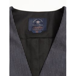 Blue de G�nes Canna Pallone Gillet - Navy Stripe