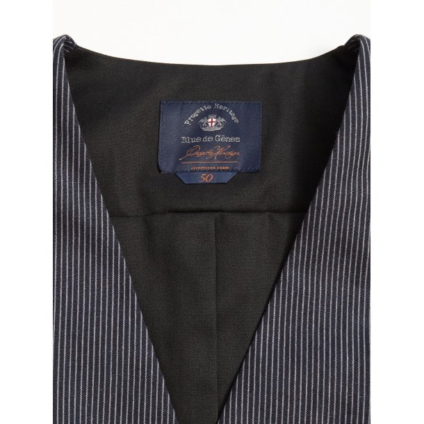 Blue de G�nes Canna Pallone Gillet - Navy Stripe