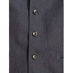 Blue de G�nes Canna Pallone Gillet - Navy Stripe