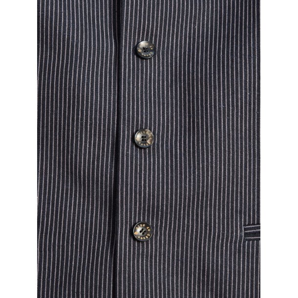 Blue de G�nes Canna Pallone Gillet - Navy Stripe