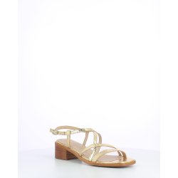 Wonders sandal m. h�l - guld D-1110