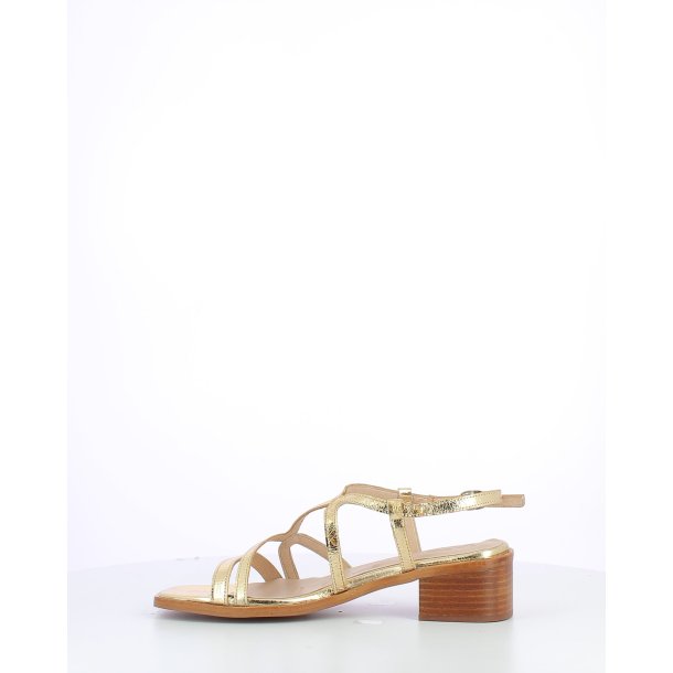 Wonders sandal m. h�l - guld D-1110