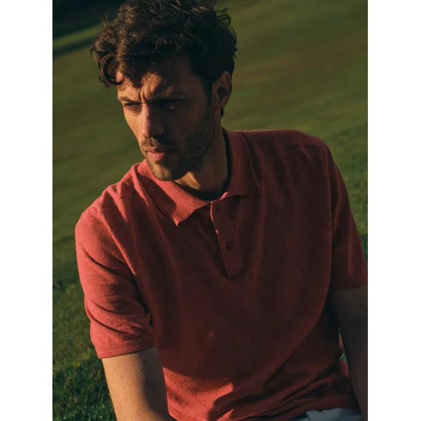 Blue de G�nes Wally diamond polo - coral