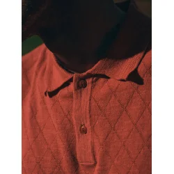 Blue de G�nes Wally diamond polo - coral