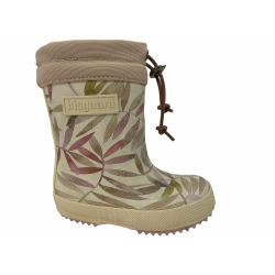 Bisgaard thermo gummistvler - beige leaves 92009999