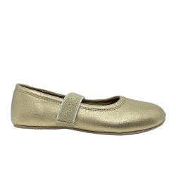 Bisgaard ballerina m. elastik - guld 