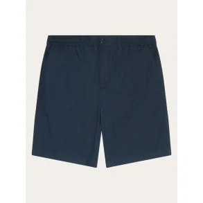 Knowledge Cotton Fig loose poplin shorts - total eclipse