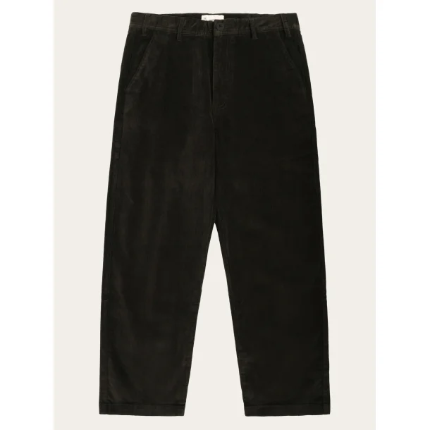 Knowledge Cotton flint corduroy pants - chokolate torte 
