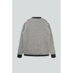 Faroese Fisher Knit - Off White/black 