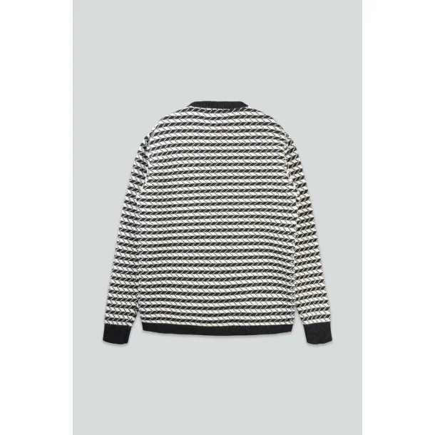Faroese Fisher Knit - Off White/black 
