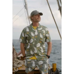 LAKOR Flipping the Bird short sleeve shirt - Seaspray 