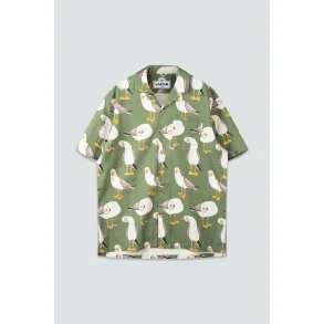 LAKOR Flipping the Bird short sleeve shirt - Seaspray 