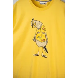 LAKOR Flipping the Bird t-shirt - cream gold