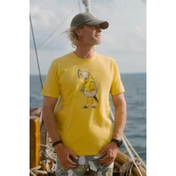 LAKOR Flipping the Bird t-shirt - cream gold