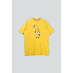 LAKOR Flipping the Bird t-shirt - cream gold