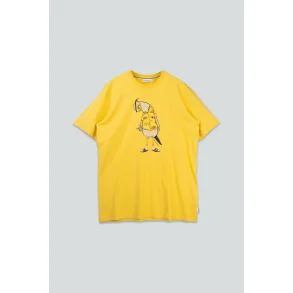 LAKOR Flipping the Bird t-shirt - cream gold