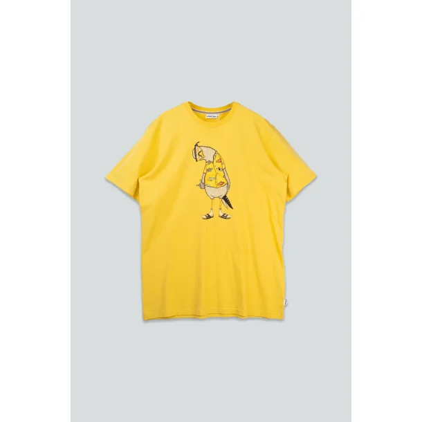 LAKOR Flipping the Bird t-shirt - cream gold