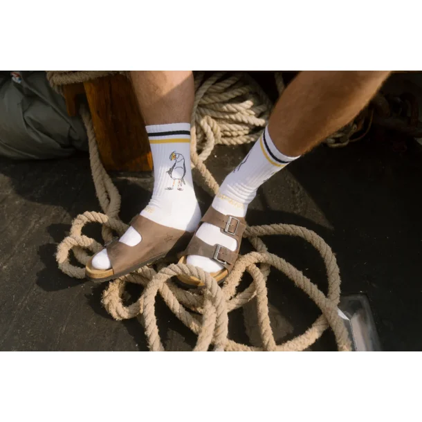 LAKOR Flipping the Bird tennis socks - hvid 