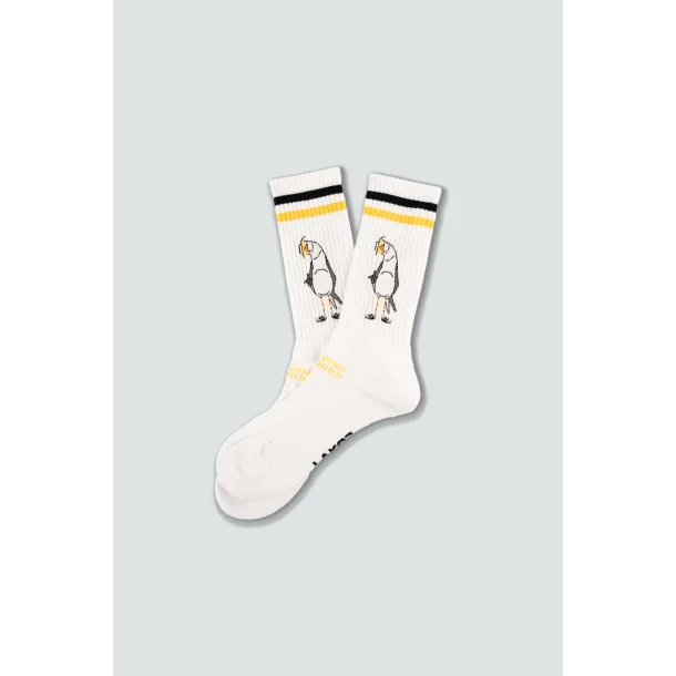 LAKOR Flipping the Bird tennis socks - hvid 