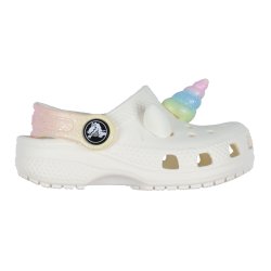 Crocs classic iam rainbow unicorn - white