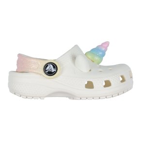 Crocs classic iam rainbow unicorn - white