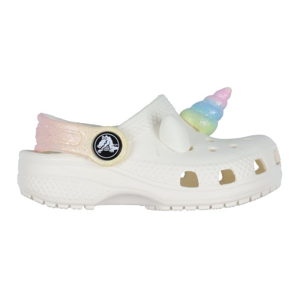 Crocs classic iam rainbow unicorn - white