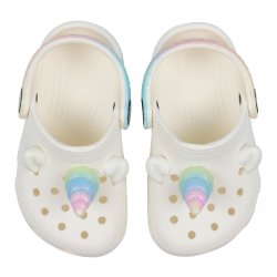 Crocs classic iam rainbow unicorn - white