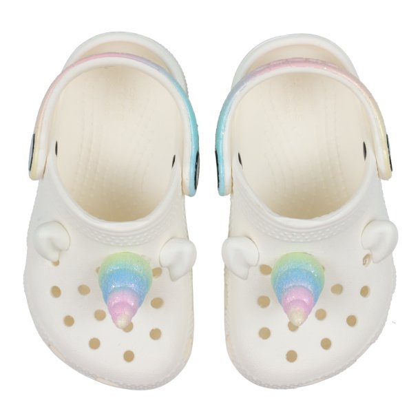 Crocs classic iam rainbow unicorn - white
