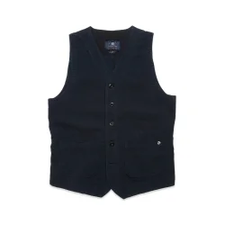 Blue de Gnes Gilmore Metz Gilet - dark navy