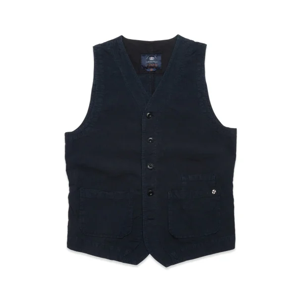 Blue de Gnes Gilmore Metz Gilet - dark navy