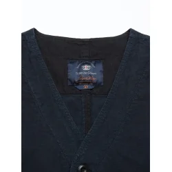 Blue de Gnes Gilmore Metz Gilet - dark navy