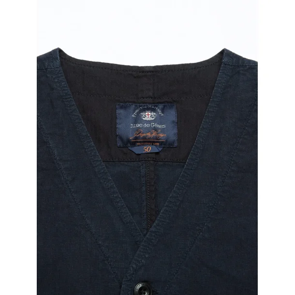 Blue de Gnes Gilmore Metz Gilet - dark navy