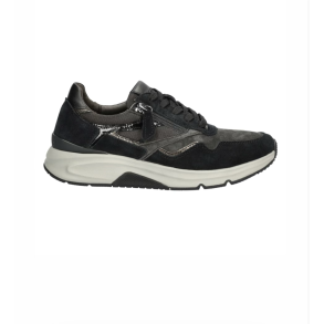 Gabor suede rollingsoft sneakers  - sort/gr� 7687867