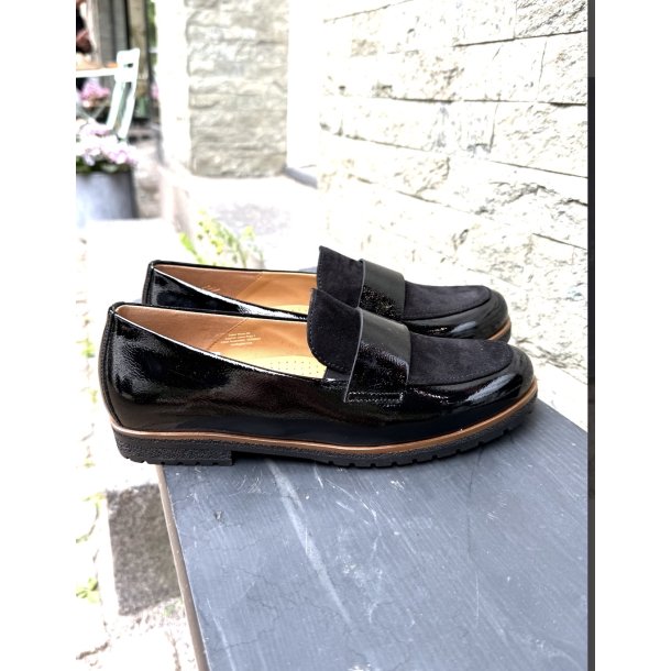 Gabor loafer - sort 400501002