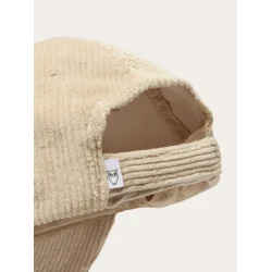 Knowledge Cotton  UNI 8 Wales corduroy cap 4230013 - Light feather gray