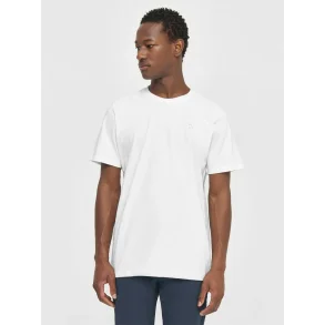 Knowledge Cotton  Regular fit Badge t-shirt 1010605 - Bright White