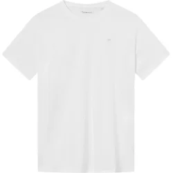 Knowledge Cotton  Regular fit Badge t-shirt 1010605 - Bright White