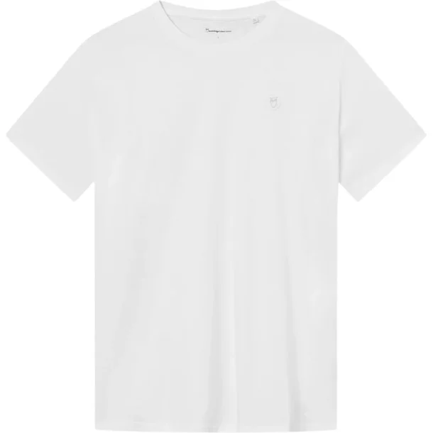 Knowledge Cotton  Regular fit Badge t-shirt 1010605 - Bright White