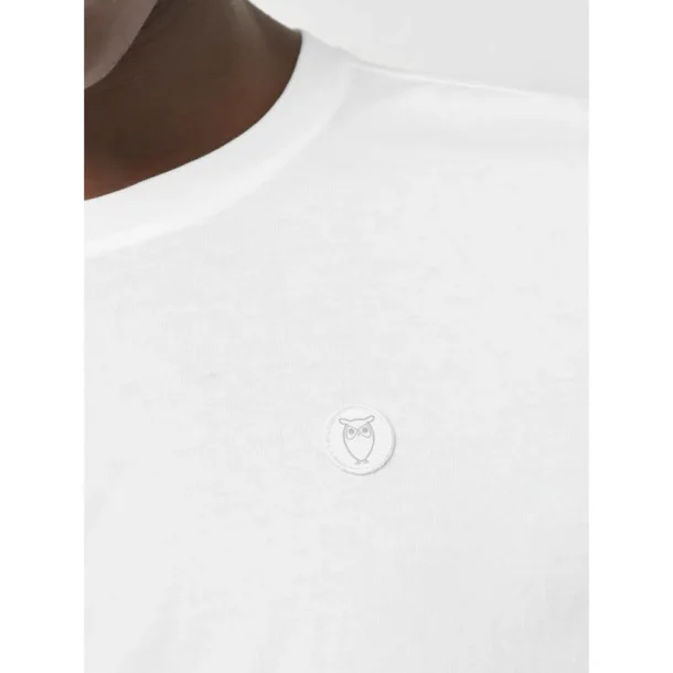 Knowledge Cotton  Regular fit Badge t-shirt 1010605 - Bright White