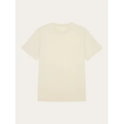 Knowledge Cotton  Regular fit Badge t-shirt 1010605 -  Safari melange