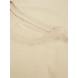 Knowledge Cotton  Regular fit Badge t-shirt 1010605 -  Safari melange