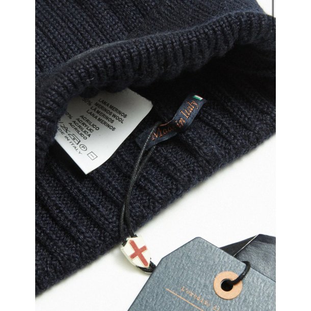 Blue de Gnes Alberto Beanie 5686 - Navy  