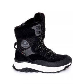 Rieker snrestvle m. for - sort W0071-00