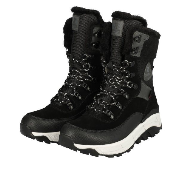 Rieker snrestvle m. for - sort W0071-00