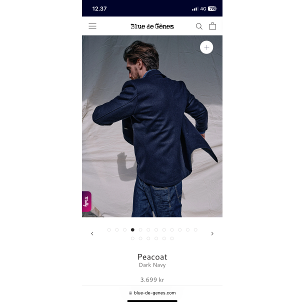 Blue de Gnes peacoat 60381 - Dark Navy 