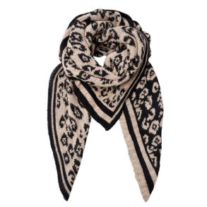 Black Colour BCBEX - leo skarf  - latte/Black 208351