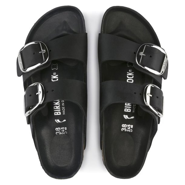 Birkenstock Arizona Big Buckle - sort (smal model)