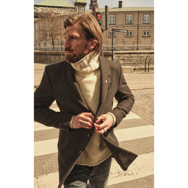 Blue de Gnes Massi 3012 coat 3012 - brun mix