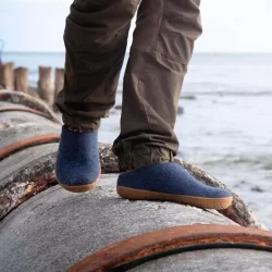 Glerups Tffel m. gummisl - denim 