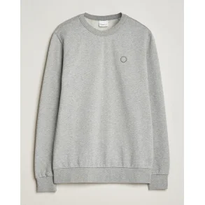 Knowledge Cotton ERIK basic badge sweat 30518 - grey mel.